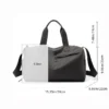 Fitness Gym Bag with Shoe Compartment – Black