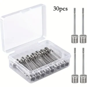 Air Pump Needles with Storage Box – 30 Pack