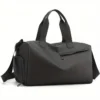Fitness Gym Bag with Shoe Compartment – Black