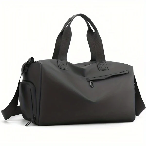 Fitness Gym Bag with Shoe Compartment – Black