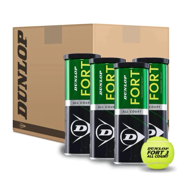 Dunlop Fort All Court Tennis Balls – 3 Pack