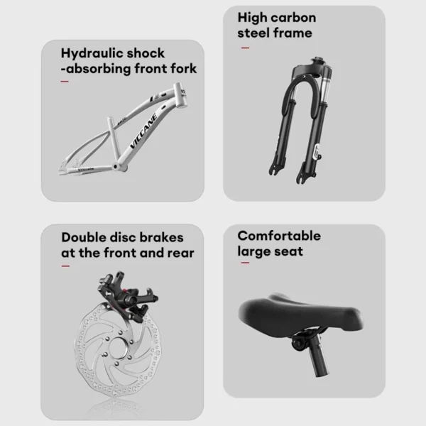 Kids Mountain Bike with Disc Brakes – 20 Inch