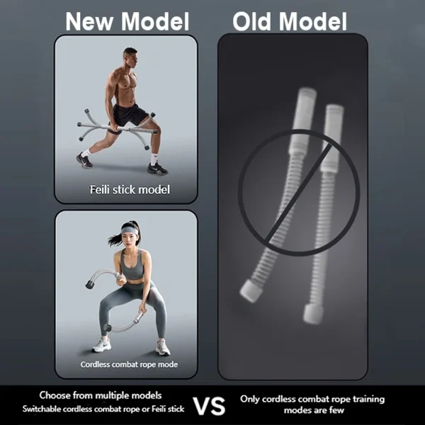 Cordless Battling Rope Flexi Stick