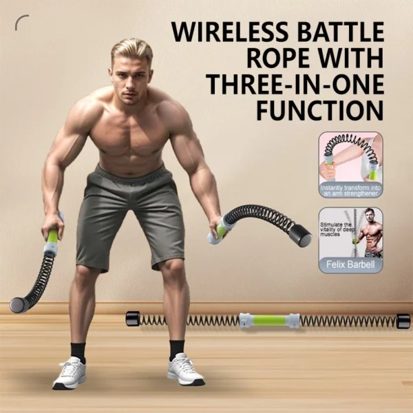 Cordless Battling Rope Flexi Stick