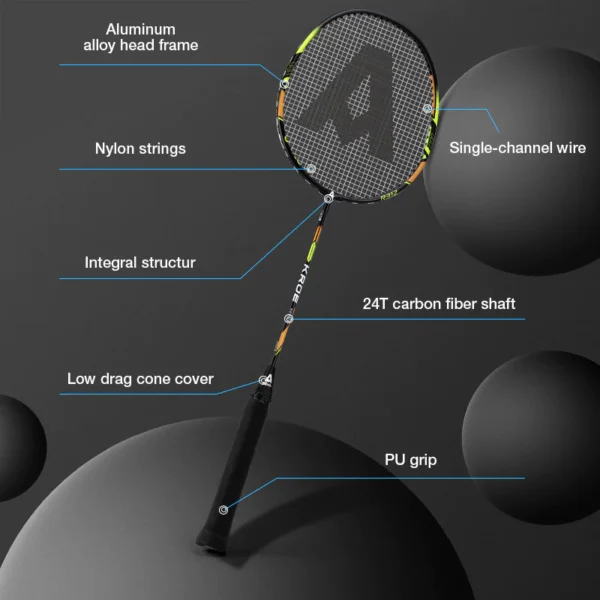 Agnite KURO R312 2U Badminton Racket